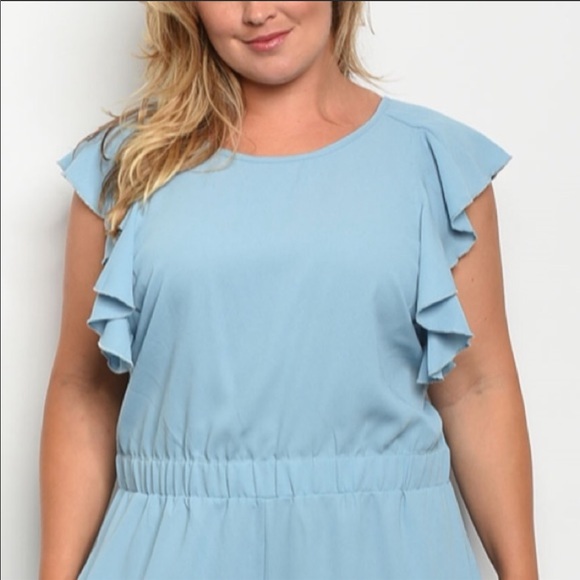 NWT Light Blue Jumpsuit - Picture 4 of 5